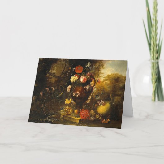 Stilleben mit Blumen Dankeskarte (Vorderseite)