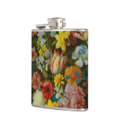 Stilleben mit Blumen in einer Wan-Li-Vase Flachmann (Links)