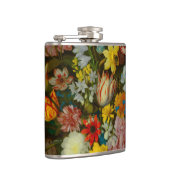 Stilleben mit Blumen in einer Wan-Li-Vase Flachmann (Rechts)