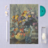 Stilleben mit Blumen von Matilda Browne Seidenpapier (Handwerk)