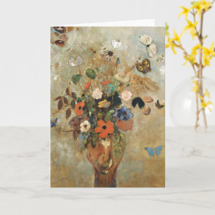 Stilleben mit Blumen von Odilon Redon Karte