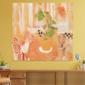 Stilleben mit Bronzekopf Leinwanddruck (Insitu (Wohnzimmer))