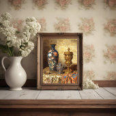 Stilleben mit Cloisonné-Vase, Poster
