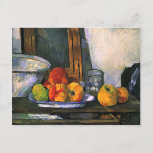 Stilleben mit geöffneter Schublade von Cezanne Postkarte