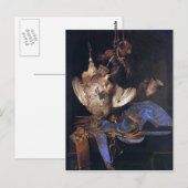 Stilleben mit Jagdgerät Postkarte (Vorne/Hinten)
