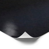 Stilleben mit Kakis auf schwarzem Hintergrund Poster (Ecke)