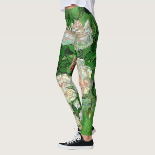 Stilleben mit rosa Rosen von Vincent van Gogh Leggings