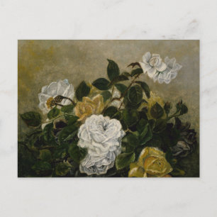 Stilleben mit Rosen von Robert Duncanson Postkarte
