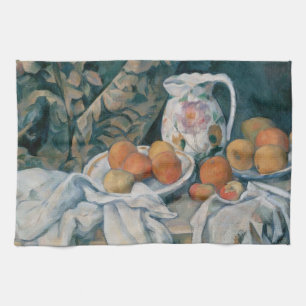 Stilleben mit Vorhang von Paul Cezanne Küchentuch