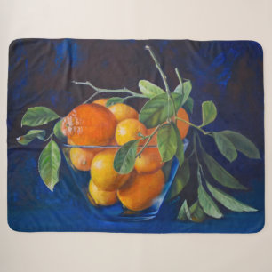 Stilleben mit Zitronen und Orangenbaumzweig Sherpadecke