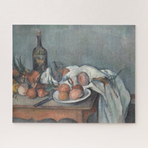 Stilleben mit Zwiebeln, Ölgemälde, Paul Cezanne Puzzle