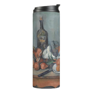 Stilleben mit Zwiebeln, Ölmalerei, Paul Cezanne Thermosbecher