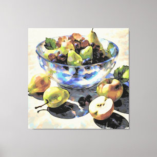 *~* Stilleben SC6 Frucht Kunst Geschenk Kristallsc Leinwanddruck