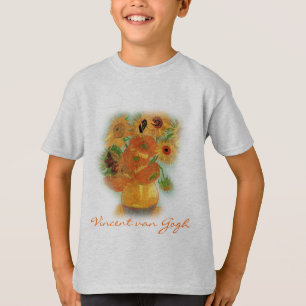 Stilleben - Vasen mit zwölf Sonnenblumen, van Gogh T-Shirt