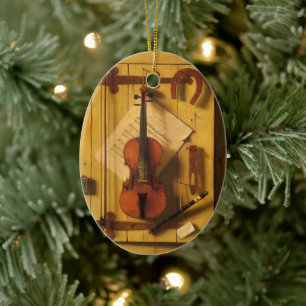 Stilleben Violine und Noten von William Harnett Keramikornament