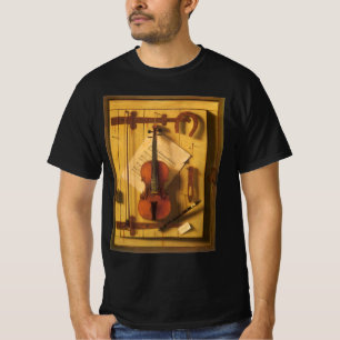 Stilleben Violine und Noten von William Harnett T-Shirt