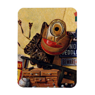 Stilleben von Jungen Spielzeug Magnet