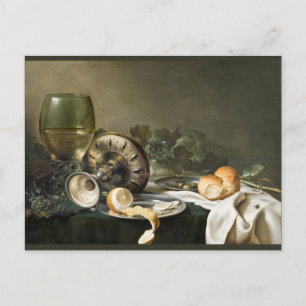 Stilleben von Willem Claeszoon Heda Postkarte