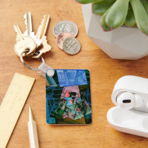 Stilleben vor einem offenen Fenster von Juan Gris Schlüsselanhänger