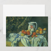 Stilleben, Vorhang und Krug von Paul Cezanne (Vorne/Hinten)