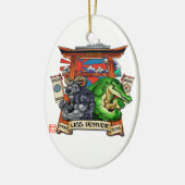 Stillegungs-Verzierung USSs Denver LPD-9 Keramikornament (Links)