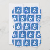 Stillen Icon Letterpress Stiltextur Einladung (Rückseite)