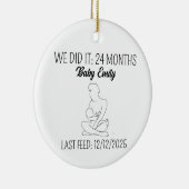 Stillen Meilenstein für stillende Mama Keramik Ornament (Rechts)