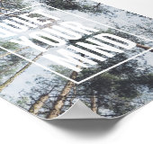 Stillen Sie Ihre Gedanken Poster, inspirierende Zi Poster (Ecke)