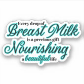 Stillen Stillen Anführungszeichen Aufkleber (Vorderseite)