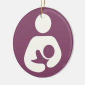 Stillen Symbol - Mauve Keramik Ornament (Links)