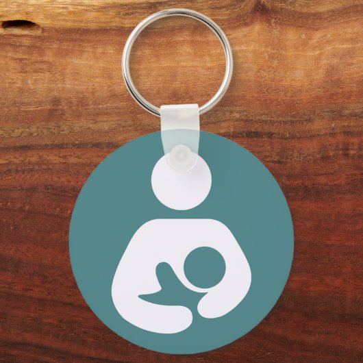 Stillen Symbol - Mauve Schlüsselanhänger (Vorderseite)