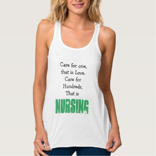Stillen Zitat, Krankenpfleger Tank Top