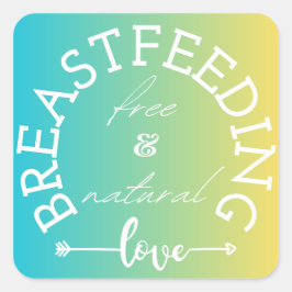 Stillen Zitronenaufkleber Quadratischer Aufkleber