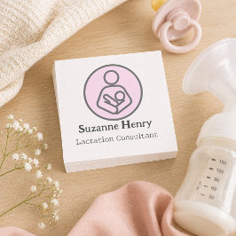 Stillende Leche Baby Quadratische Visitenkarte