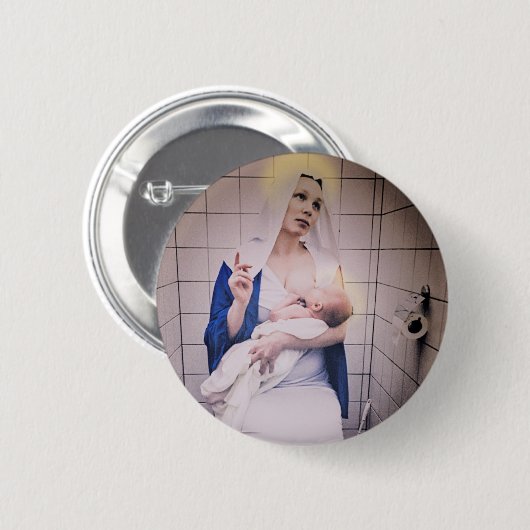 Stillende Mary Button (Vorne & Hinten)