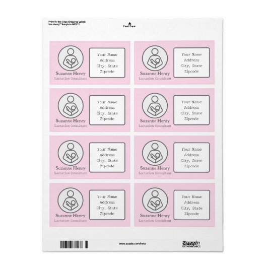 Stillende Rücksendeadresse (Vorne)