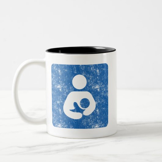 Stillende Zweifarbige Tasse (Links)