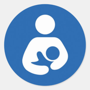 Stillendes Bewusstsein Runder Aufkleber