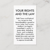 Stillendes Gesetz Texas - 2 Telefonnummerkarte (Rückseite)