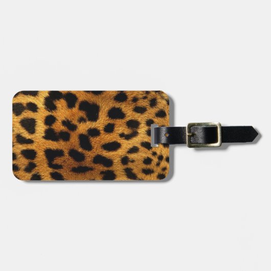 Stilleopard mit geistlicher Safari Gepäckanhänger (Vorderseite horizontal)