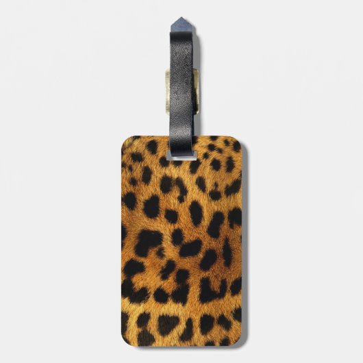 Stilleopard mit geistlicher Safari Gepäckanhänger (Rückseite vertikal)