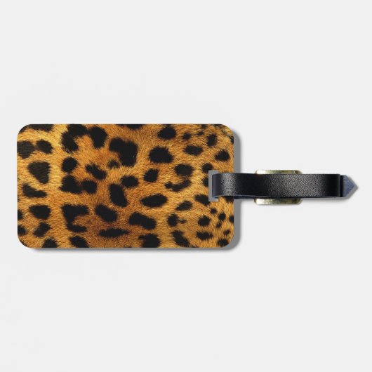 Stilleopard mit geistlicher Safari Gepäckanhänger (Rückseite horizontal)