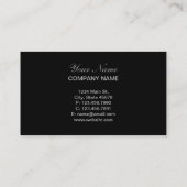 Stilleopard mit geistlicher Safari Visitenkarte (Rückseite)