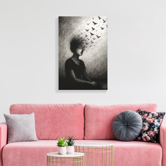 Stiller Ausweg Leinwanddruck (Insitu (Wohnzimmer))