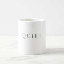 Stiller Becher – Minimalistisches Typografie-Desig