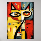 Stiller Blick — Zeitgenössischer Abstrakter Expres Poster (Vorne)