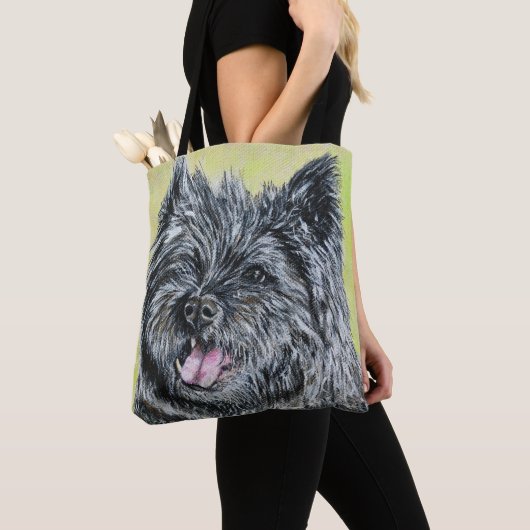 Stiller das Cairn Terrier-Gemälde Tasche (Von Nahem)