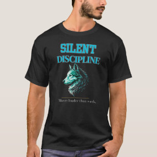 Stiller Disziplin-Wolf – Eleganter Führungsschwerp T-Shirt