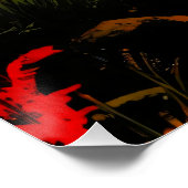 Stiller Durchgang: Herbstlicher Bach in Vietnam Poster (Ecke)