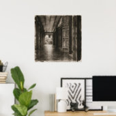 Stiller Durchgang – Tuschmalerei Poster (Heimbüro)